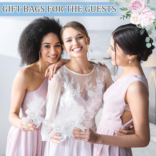 50 Pcs Seashell Candy Bags for Summer Wedding Favors