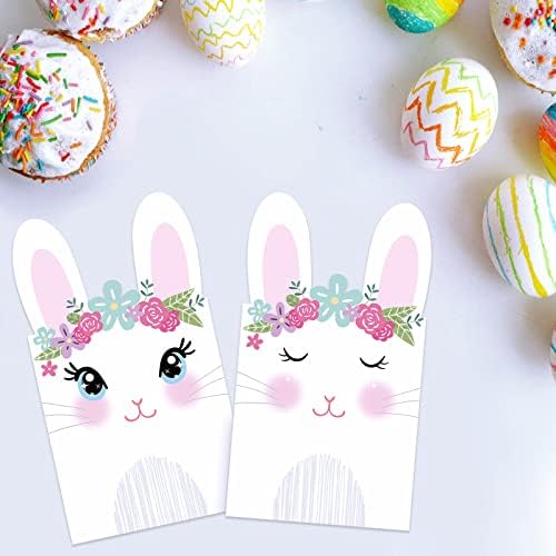 WEEPA 20 Pack Easter Bunny Gift Bags for Kids