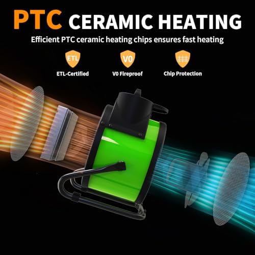 Buyplus 1500W Portable Garage Heater with 90 Adjustable Angle