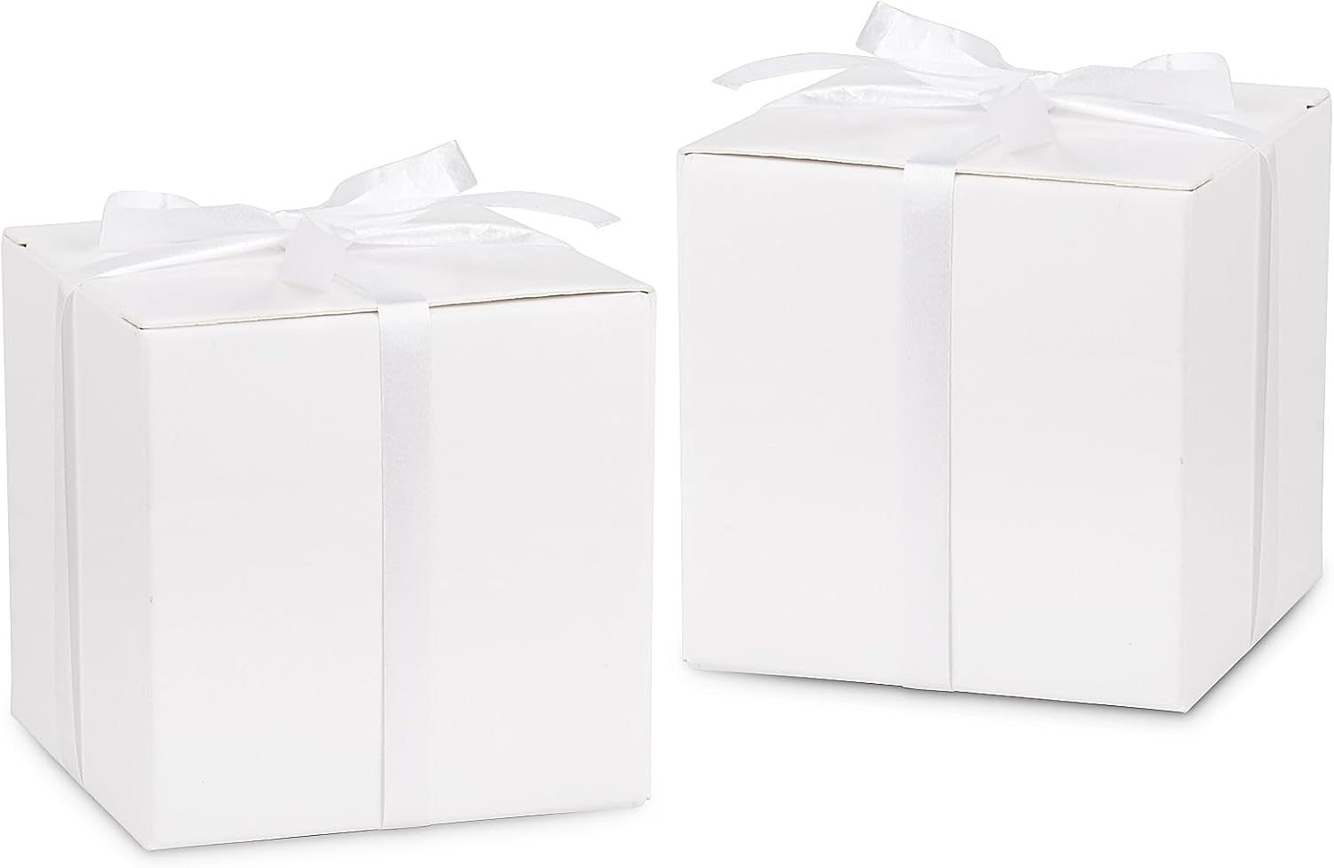 Hooqict 100 Pack White Gift Boxes for Parties