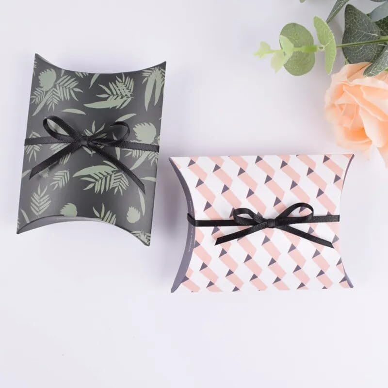 MODADA Mini Paper Pillow Gift Bags 10pcs Snowscene Design