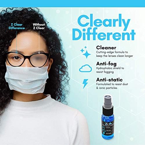 Z Clear Combo Pack 1oz Anti-Fog Spray and Microfiber Cloth