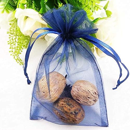 50 Pc 4x6 Inch Navy Blue Drawstring Gift Bags