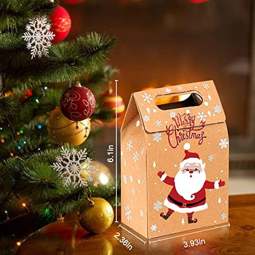 JOICEE 24pcs Christmas Gift Boxes with 6 Unique Designs