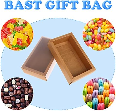 26 PCS Rectangle Kraft Boxes for Gifts and Crafts