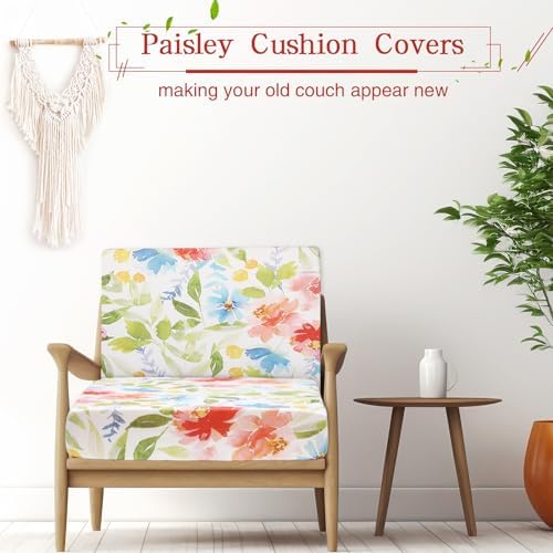Newwiee 12 Pcs Elastic Sofa Cushion Covers
