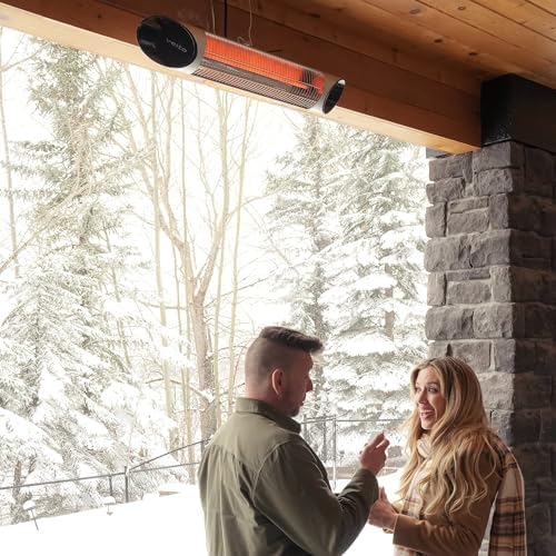 Outdoor Infrared Heater 2500W Ceiling Mount Silver