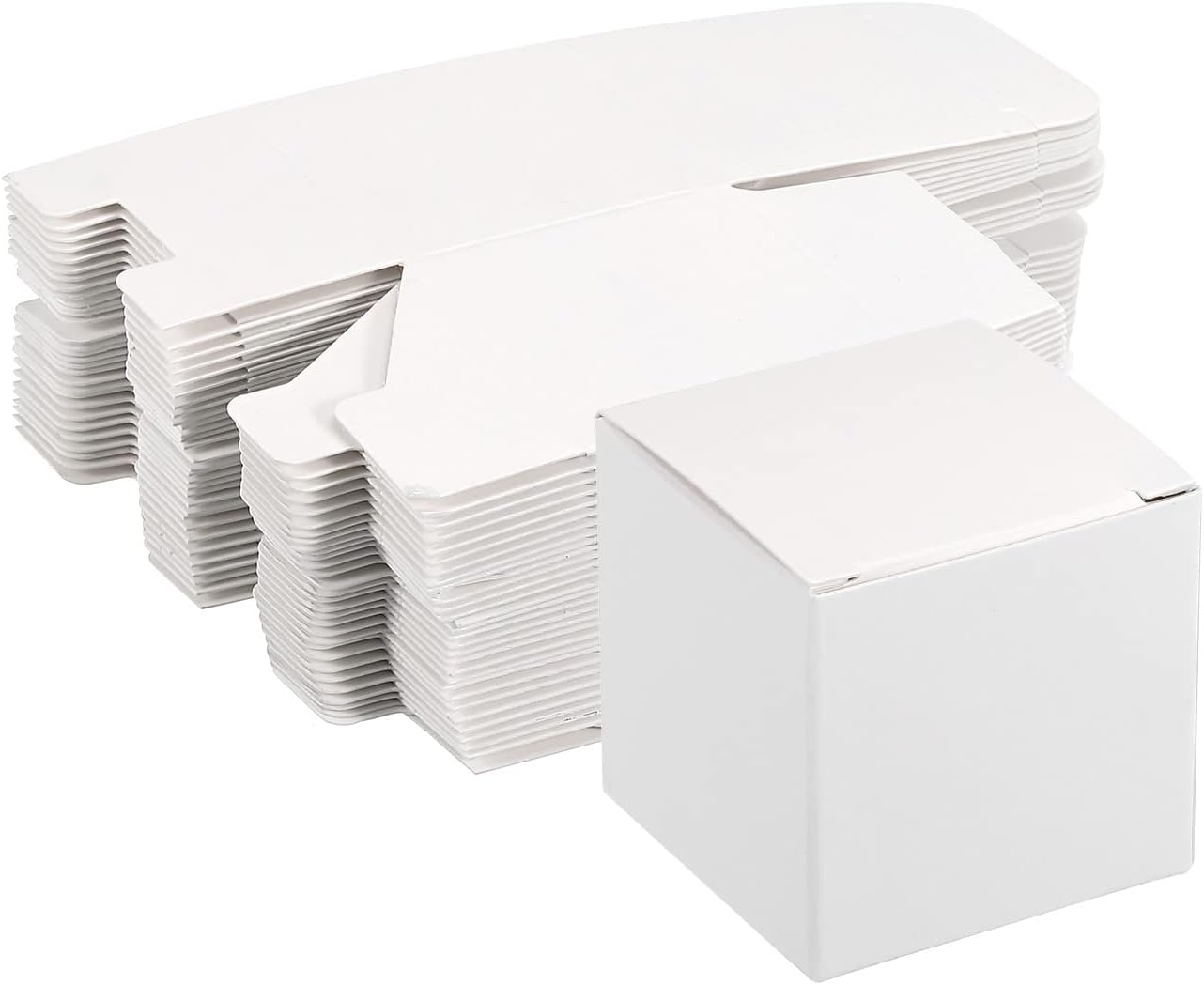 PATIKIL White Corrugated Gift Boxes 2x2x2 Inch Pack of 15
