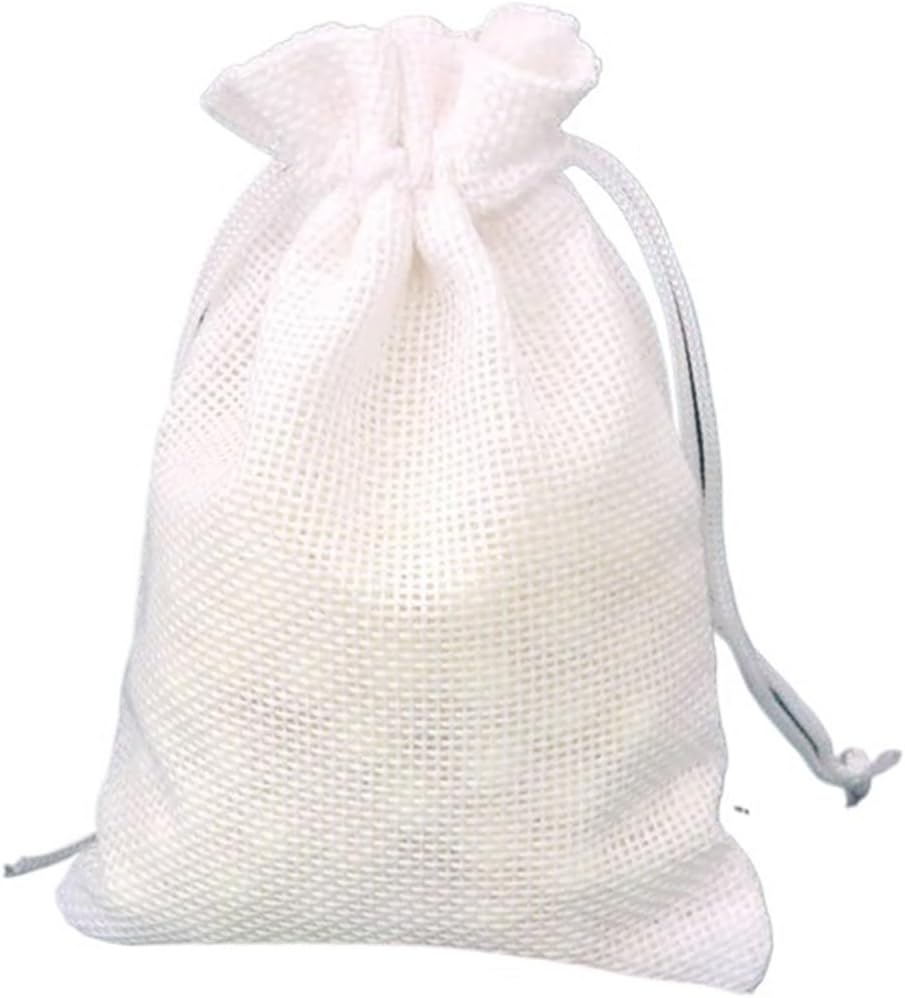 SOFXnng Cotton Linen Drawstring Gift Bags 50PCS 7x9cm 1