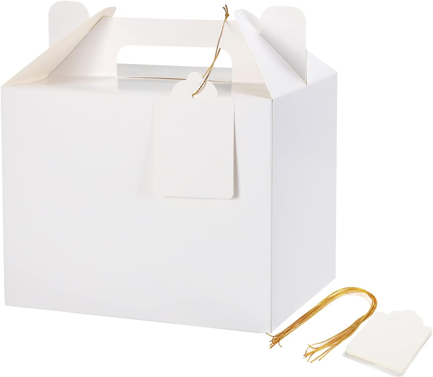 12 Pack White Treat Boxes for Parties and Gifts