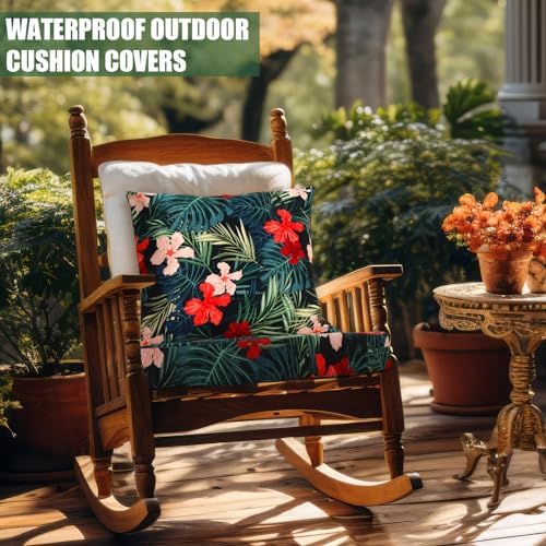 2 Pcs Hawaiian Outdoor Cushion Covers Set