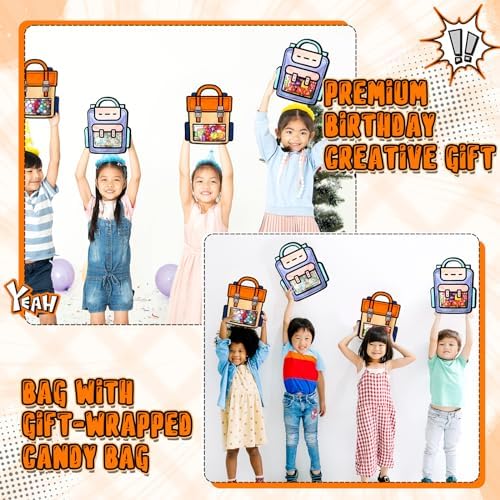 Locmeo 20 Pcs Bulk Cartoon Gift Bags for Kids