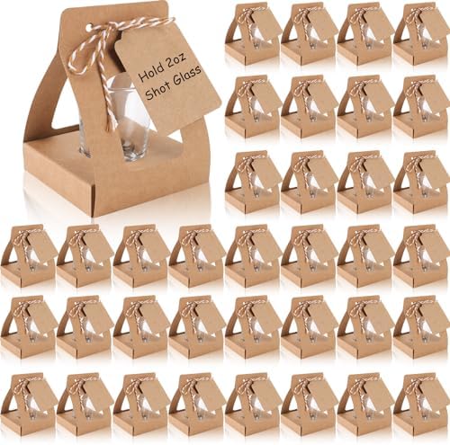 Wangdefa 50 Pack Shot Glass Favor Bags for Wedding Events