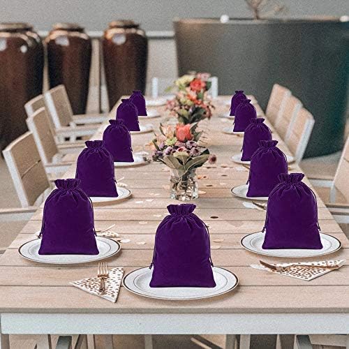 Lucky Monet Velvet Drawstring Bags for Gifts