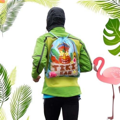 24 Pcs Hawaiian Themed Gift Bags with Drawstring