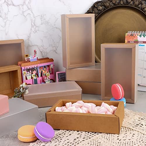 26 PCS Rectangle Kraft Boxes for Gifts and Crafts