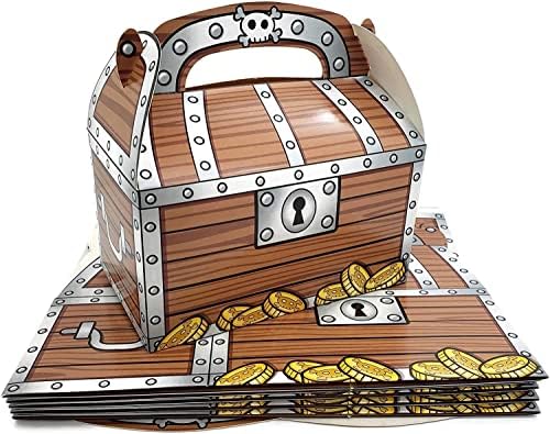 AMERICAN WIT 12 Pack Pirate Treasure Chest Boxes