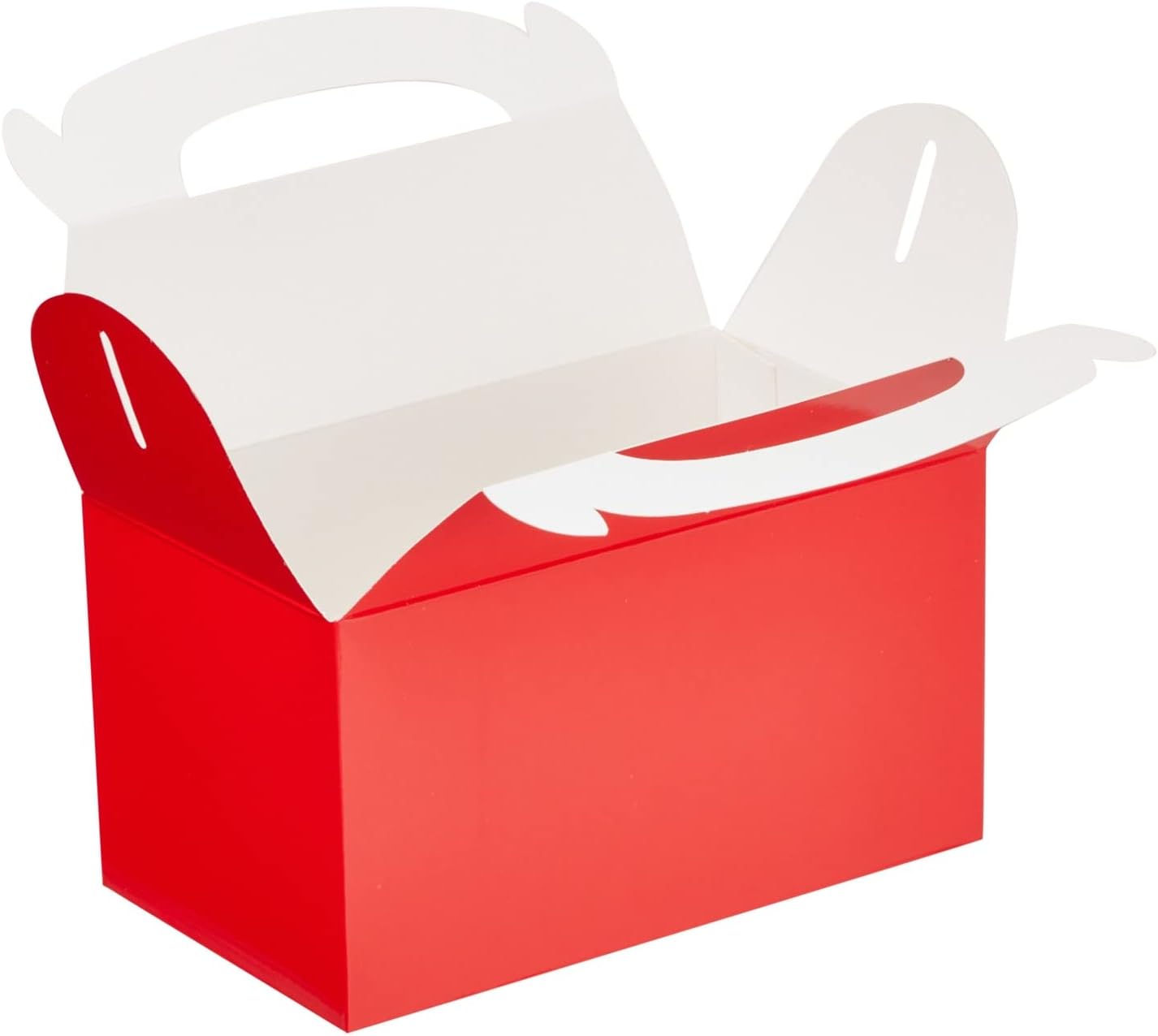 Juvale 24-Pack Red Gable Boxes with Handles