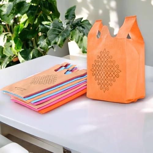 LOVENSPIRE Reusable Kolam Print Gift Bags