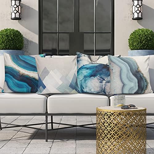 VIGVOG Waterproof Pillow Covers 18x18 Inch Set of 4