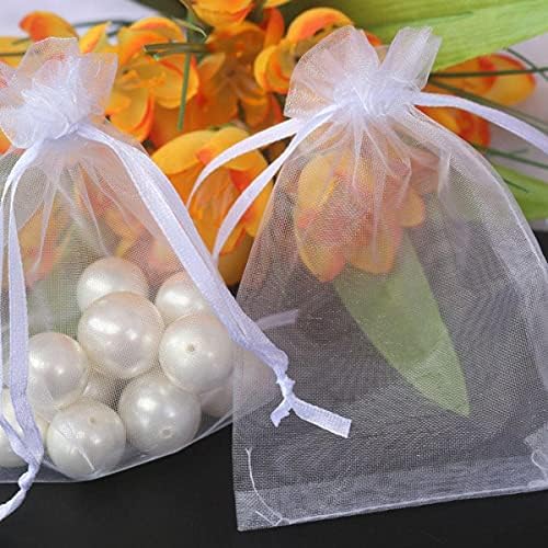 5x7 Inch Organza Gift Bag with Drawstring for Jewelry and Candy