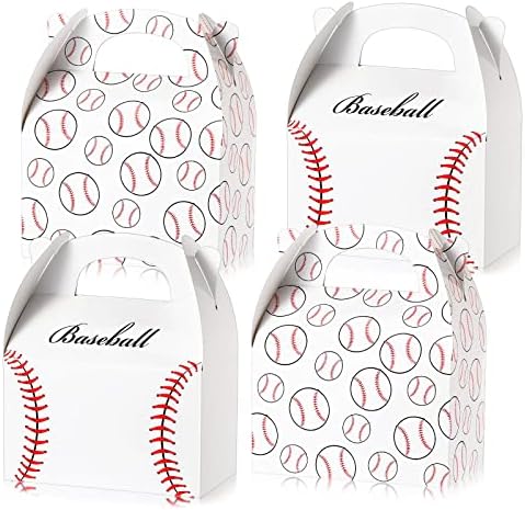 TaoBary 24 Pcs Baseball Treat Boxes with Handle