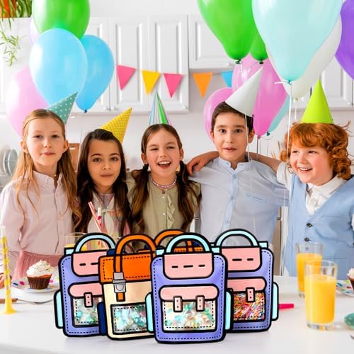 Locmeo 20 Pcs Bulk Cartoon Gift Bags for Kids