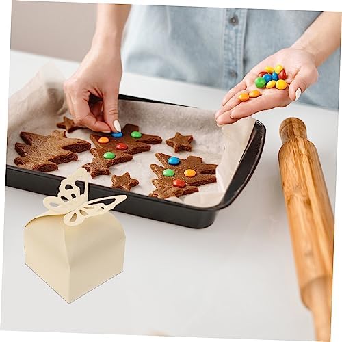 Didiseaon 50pcs Hollow Out Butterflies Candy Boxes for Weddings and Parties