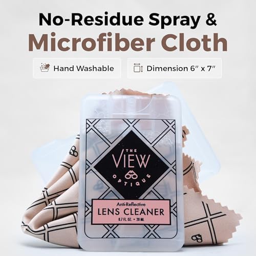 Anti Reflective Lens Cleaner Spray Kit - 2 Piece Set