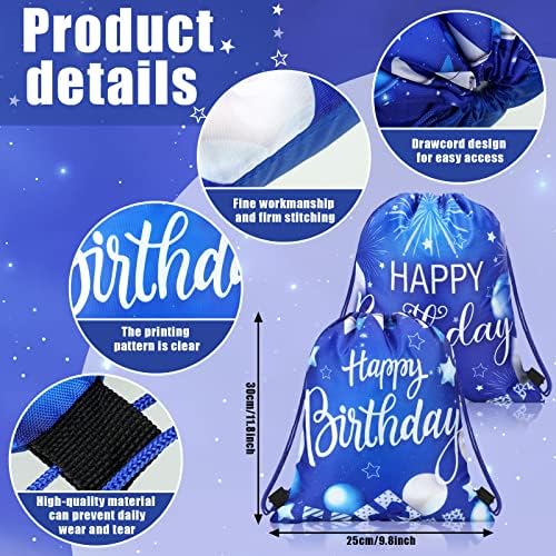 Talltalk 24 Pcs Navy Blue Birthday Gift Bags
