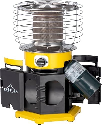 Comfort Gear 360 Degree Propane Space Heater 13500-18000 BTU Yellow Black