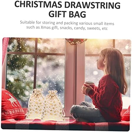 Anneome 25pcs Christmas Treat Drawstring Pouches