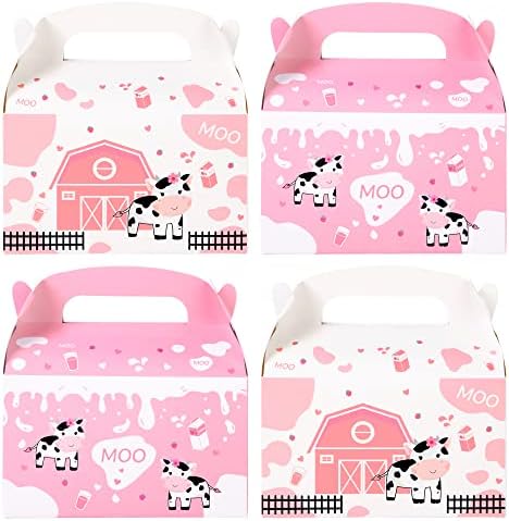 Umoni Cow Party Favor Treat Boxes 12 Pack