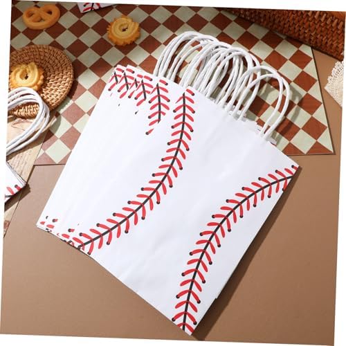 Totority 12pcs Baseball Themed Candy Bags for Party Favor