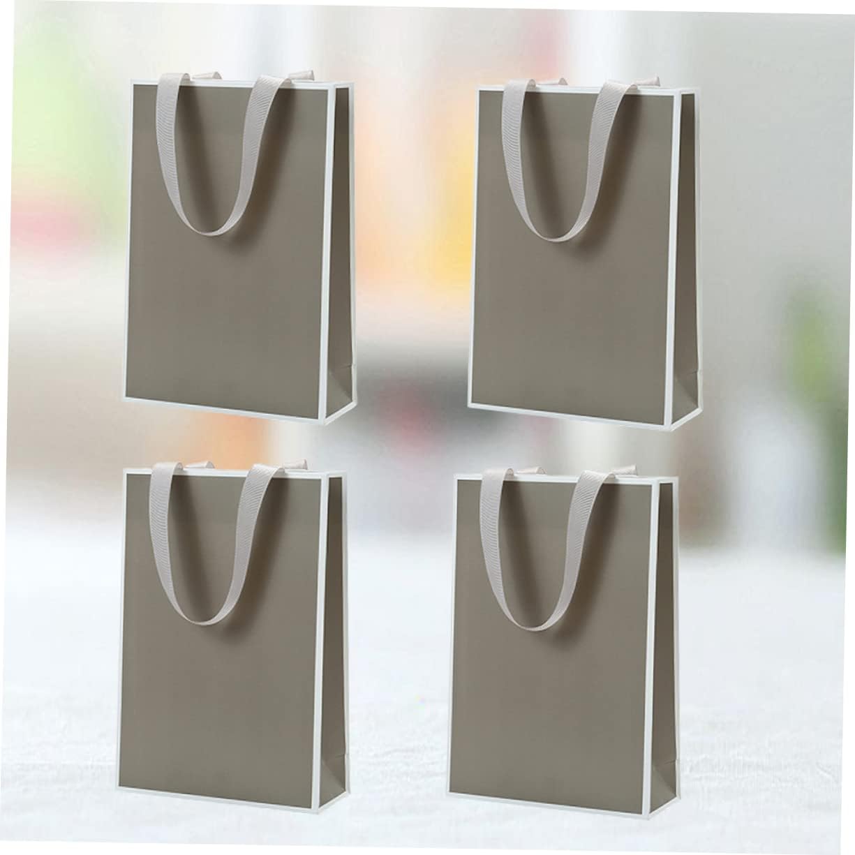 WRITWAA 4pcs Jewelry Pouches Drawstring Bag for Traveling Grey