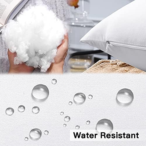 Artscope Outdoor Waterproof Throw Pillow Inserts Set of 4