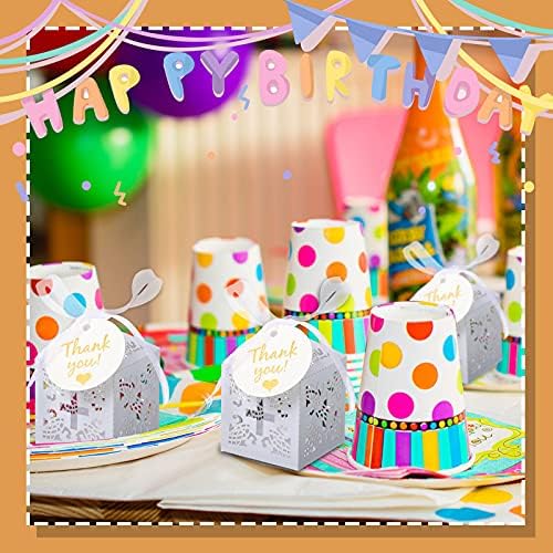 Marspark 50 White Christening Favor Boxes 2x2x3 Inch