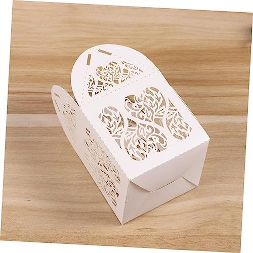 TOVINANNA 50pcs Hollow Craft Paper Gift Boxes for Wedding Party Favor