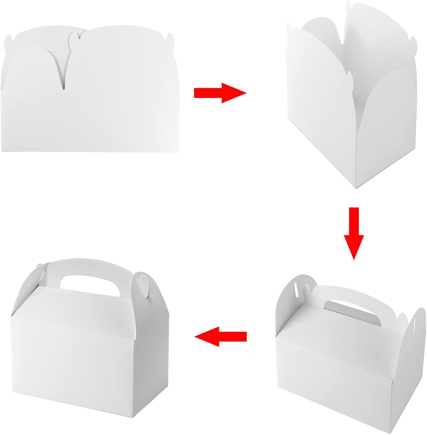 Bonfasvo 30 Pack White Kraft Gift Boxes 62x35x35 Inch
