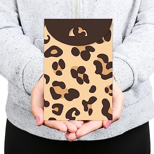 Big Dot of Happiness Leopard Print Party Goodie Bags Set of 12