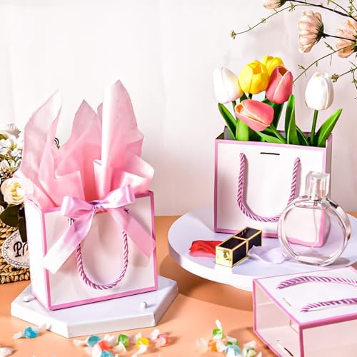 EQOREIIN 50 PCS Small Gift Bags with Handles