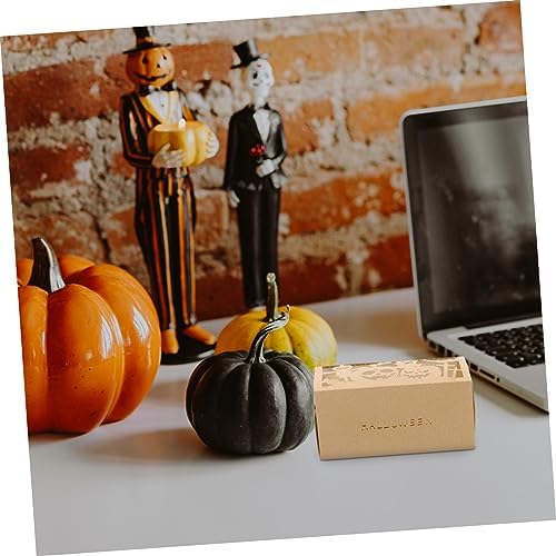 NUOBESTY 50pcs Mini Pumpkin Candy Boxes Halloween Party Favors