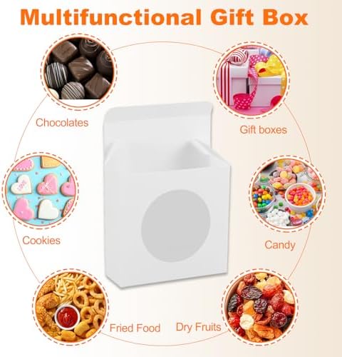 Uxcell 30Pcs Mini Kraft Soap Boxes with Clear Window