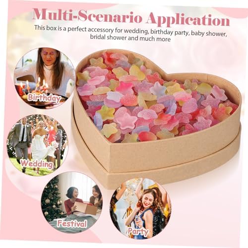 Ipetboom Heart Shaped Gift Box for Valentine Candy and Party Favors