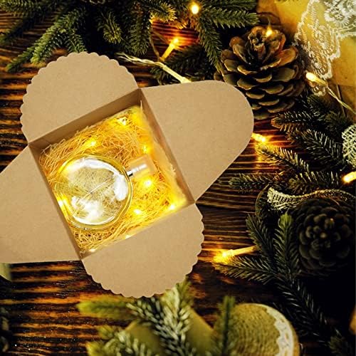 Zreneyfex 12 Piece Brown and White Gift Boxes with Lids and Ribbons