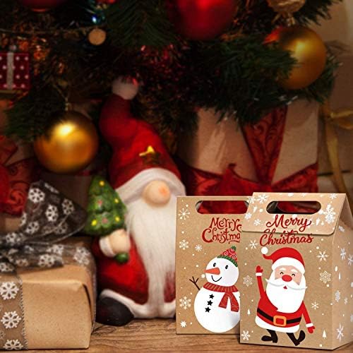 STEFORD Christmas Kraft Gift Boxes 24PCS