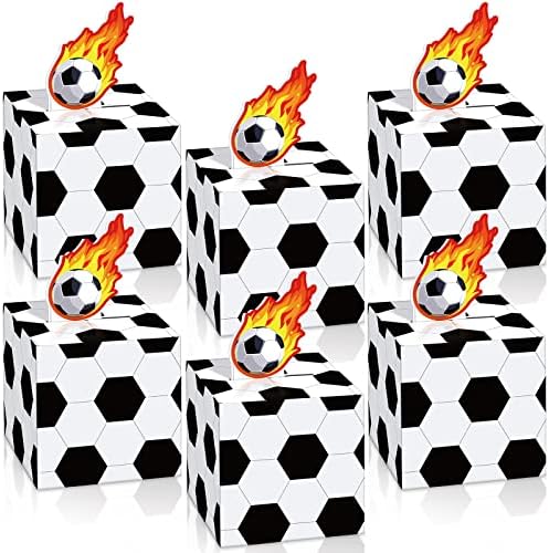 Frienda 36 Pcs Soccer Party Favor Boxes for Football Themed Events