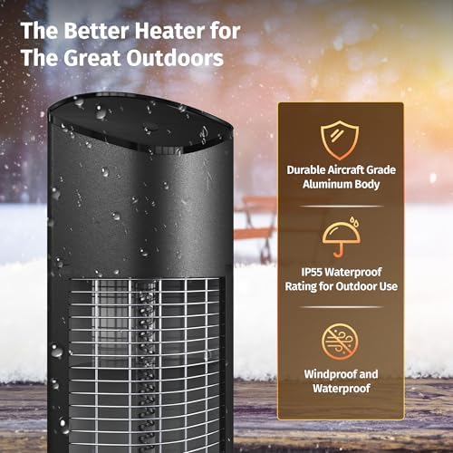 EAST OAK 1500W Portable Infrared Heater