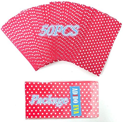 Red Polka Dot Mini Gift Bags 50 PCS for Party Favors