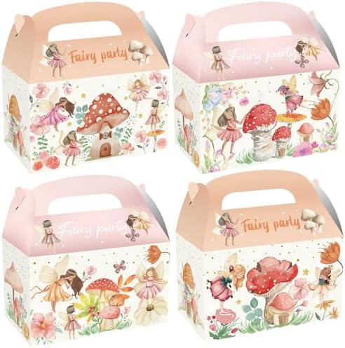 CIEOVO 24 Pack Fairy Birthday Treat Boxes